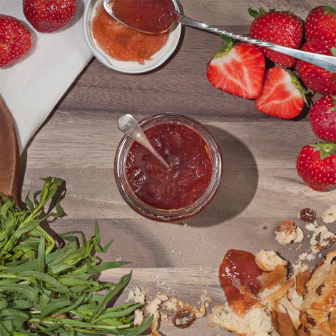 Strawberry, Rhubarb, & Tarragon Jam