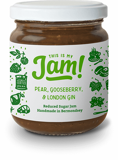 Pear Gooseberry London Gin Jam
