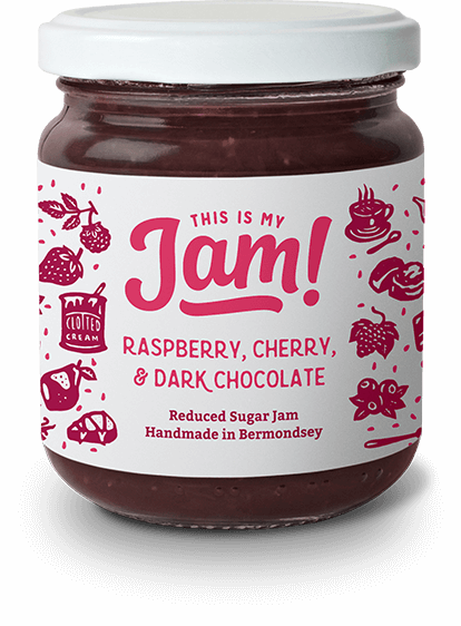 Raspberry Cherry Dark Chocolate Jam